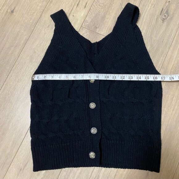 Zara Cable Knit Vest M - Picture 9 of 10